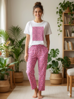 Blush Blossom Ditsy Floral Pajama Pants