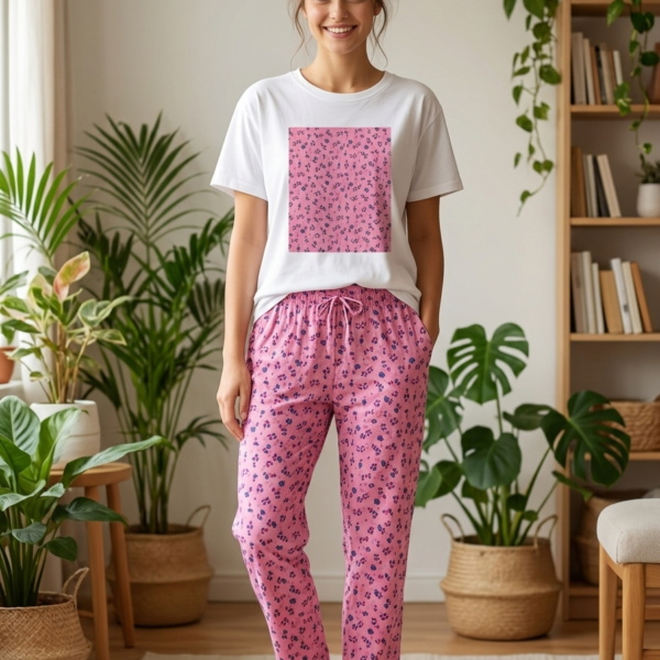 Blush Blossom Ditsy Floral Pajama Pants